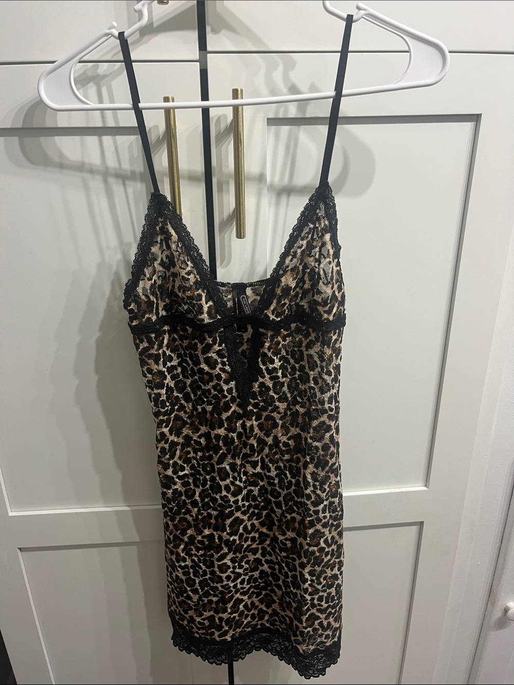 Victoria's Secret Leopard Sheer Lace Slip
